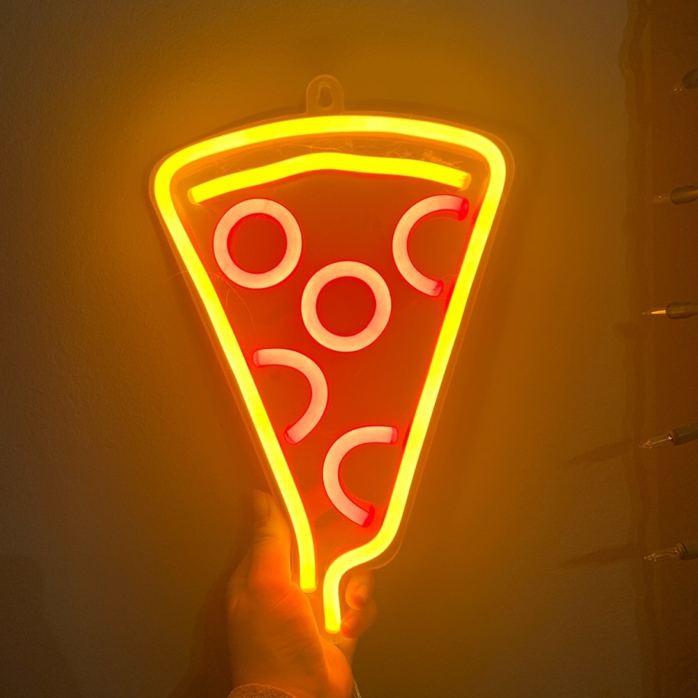 pizza neon light from urban outfitters
